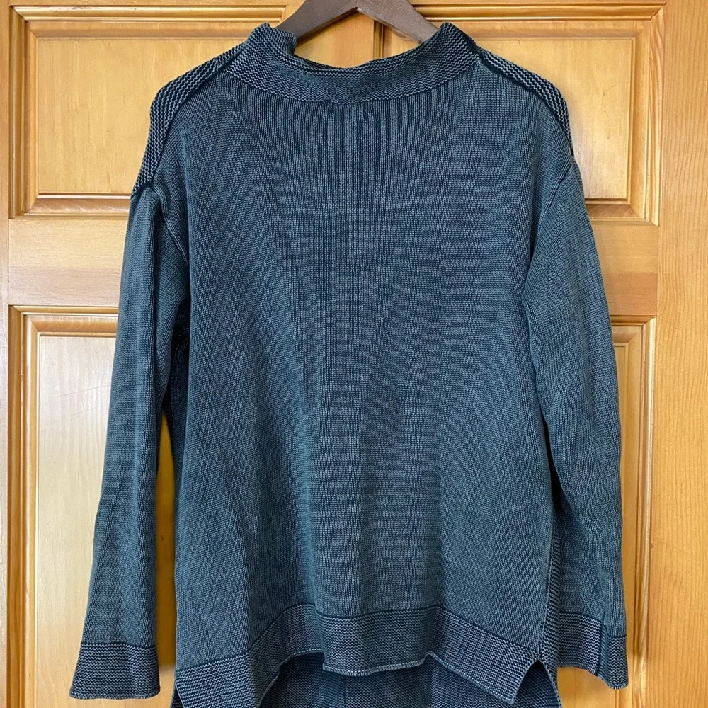 Women’s Carbon 2 Cobalt Grey Knit Pullover Sweater M - Picture 3 of 14